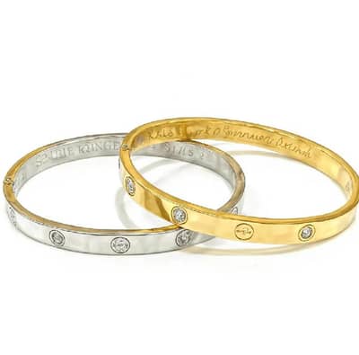 Premium Stainless Steel Love Bangle - Golden | Waterproof Pr