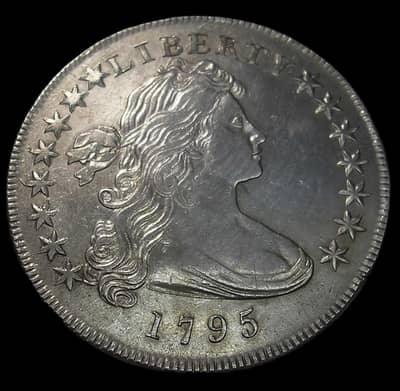 USA ANTIQ 1795 LIBERTY DOLLAR OLD COIN, USA RARE COIN, USA SILVER COIN