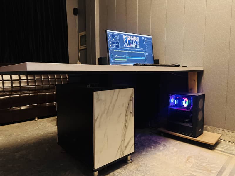L type computer table 6