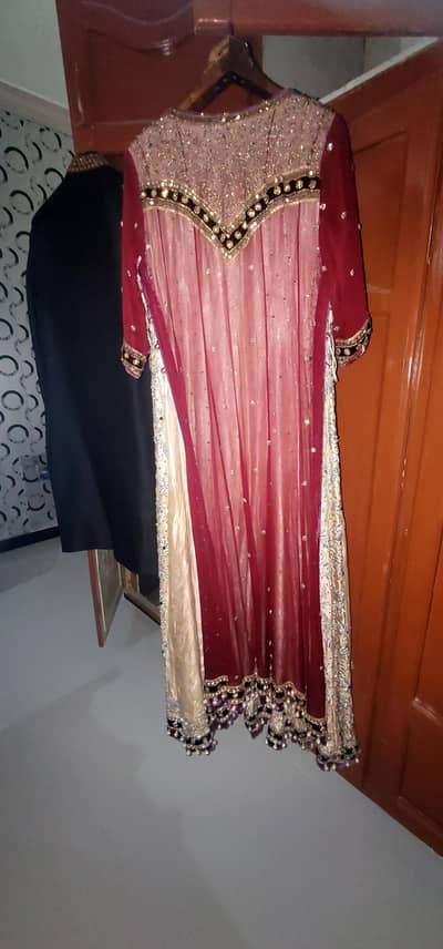 double layer bridal maxi