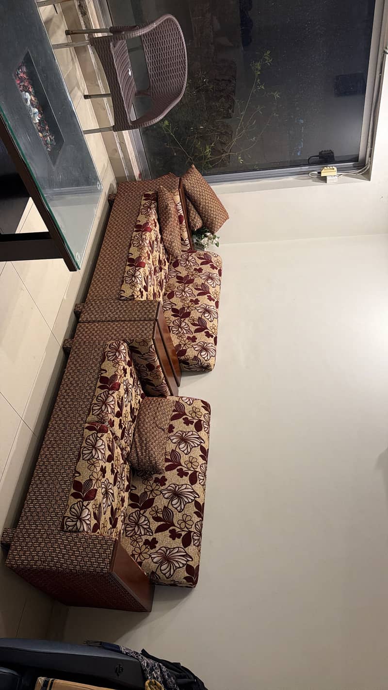 3 sofas with complimentary table for free 0