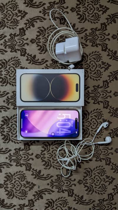Apple iPhone 14 Pro 128 GB JV 87% Battery Health, With Covers