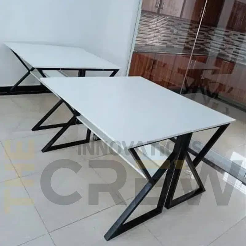 Study Table K shape computer table Workstation2*4 Smart Office tables 1