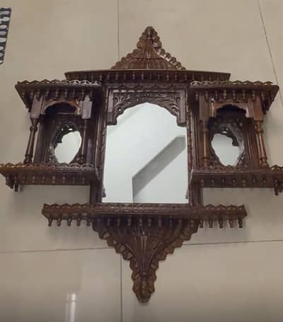 Wooden mirror
