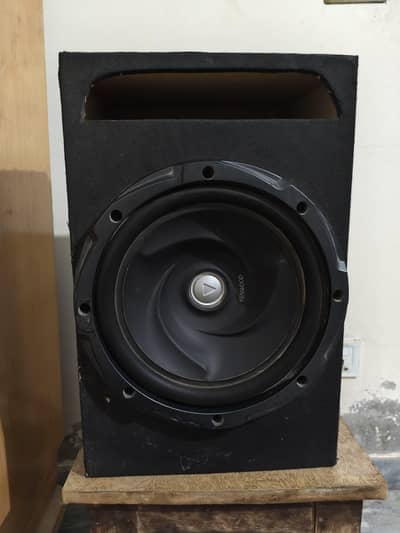 Kenwood Subwoofer with Custom Ported Wooden Box - Excellent Bass