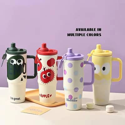 Premium 1000ml Cute Tumbler with Handle – Neora Official