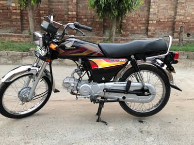 Honda CD 70 Black 2026 Model Urgent Sale
