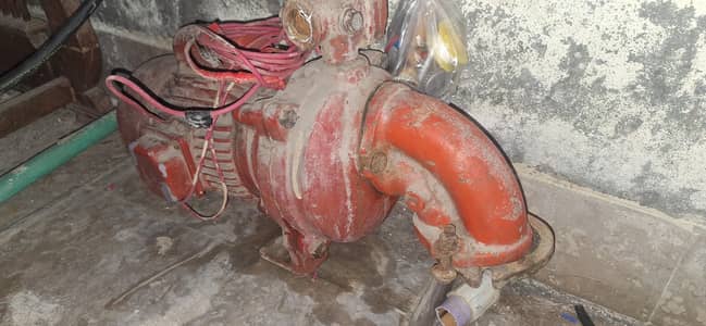 Original Golden Company Double Barrel Water Pump (Lal Pump) with Motor