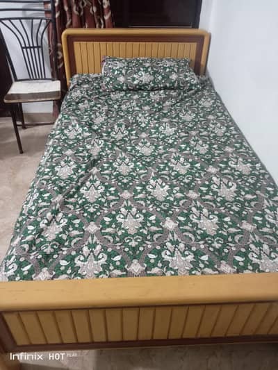 Single Wooden Bed