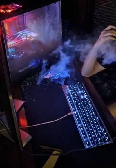 Gaming keyboard brown keys.