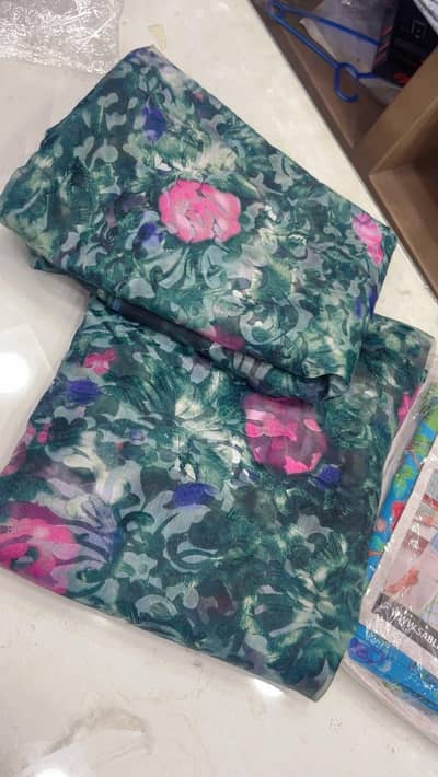 Nishat Brand original organza full embroidery shirts