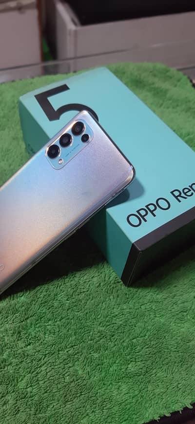 OPPO Reno5 with box pta approved  in display fingprint