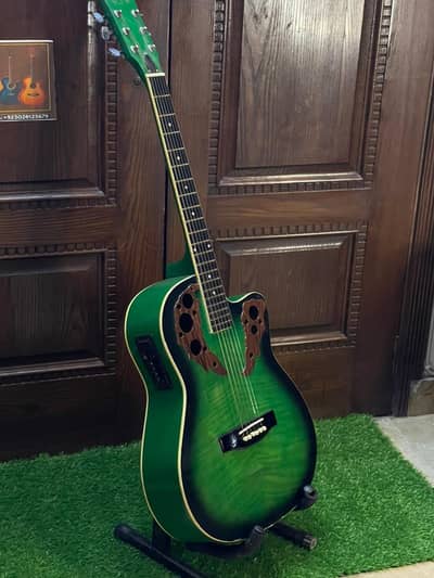 BRANDED HiH Semi acoustic Guitar headstock truss rod