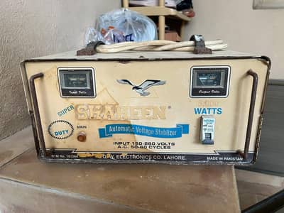 Shaheen 5000 watts stabilizer WhatsApp number (03293082625)
