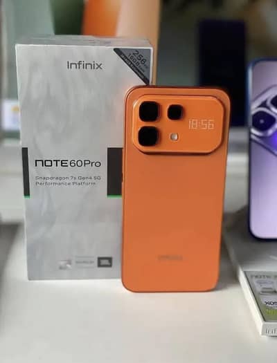 Infinix note 60 pro orange colour  just box open
