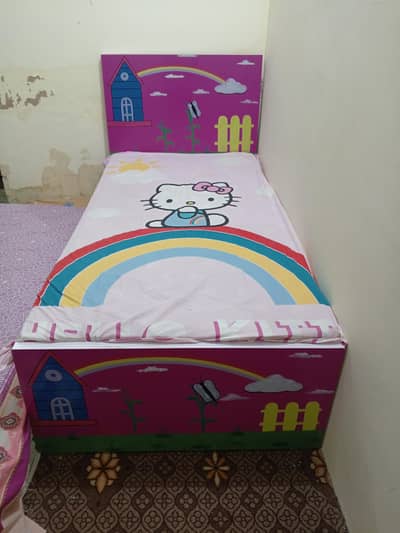 Single Bed With Mattress Available For Sale