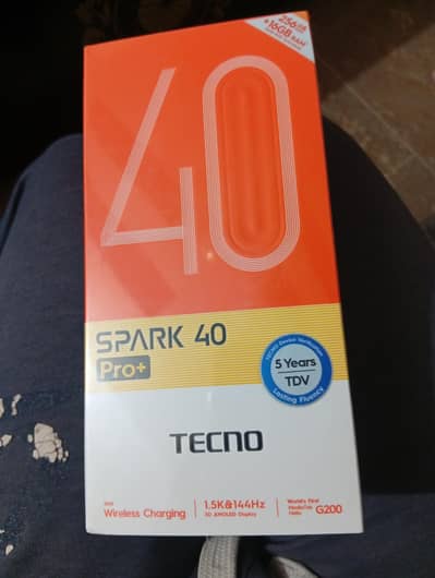 Tecno spark 40 pro plus 8/256 titanium colour box pack inactive