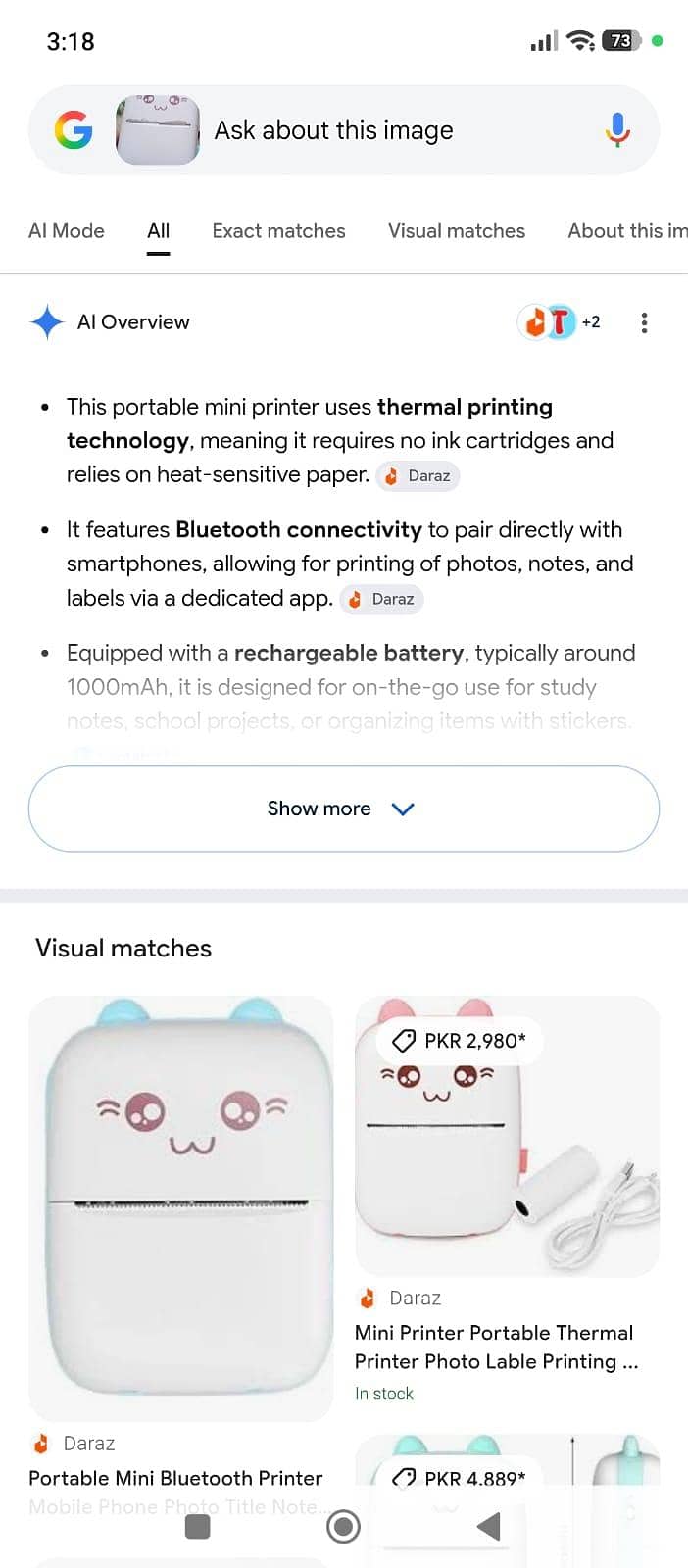 printing device attach with mobile bluetooth 2