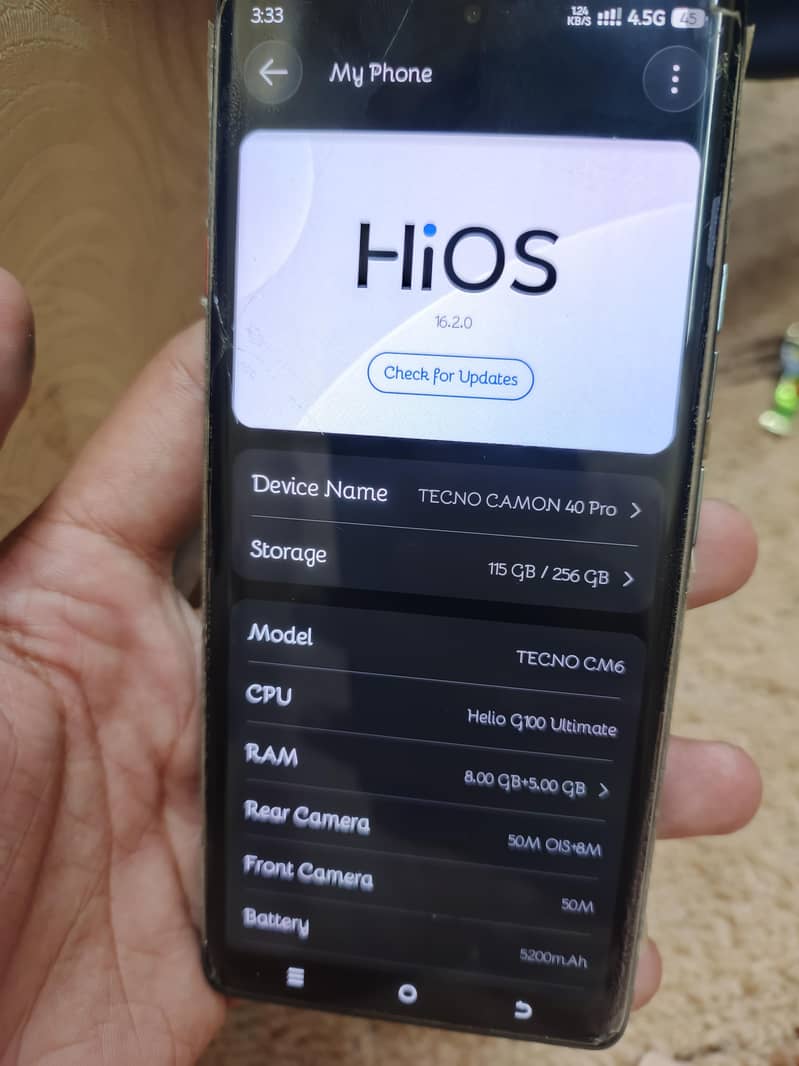 Tecno CAMON 40 Pro 5