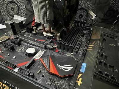 Rog strix b250g gaming with i5 6500 and cooler master air cooler combo