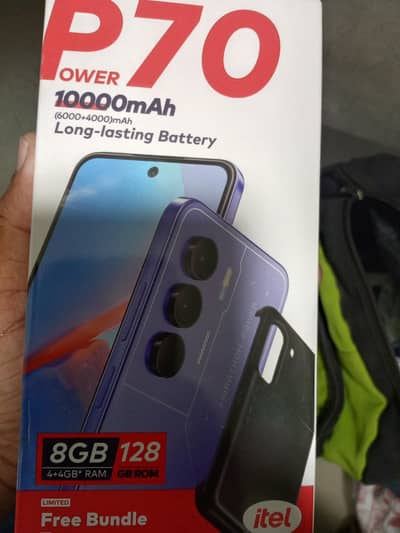 Itel power 70 4+4 gb ,128 gb