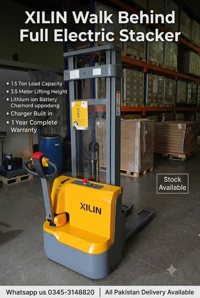 Xilin 1.5 Ton 3.5 Meter Full Electric Pallet Stackers for Sale Lifter
