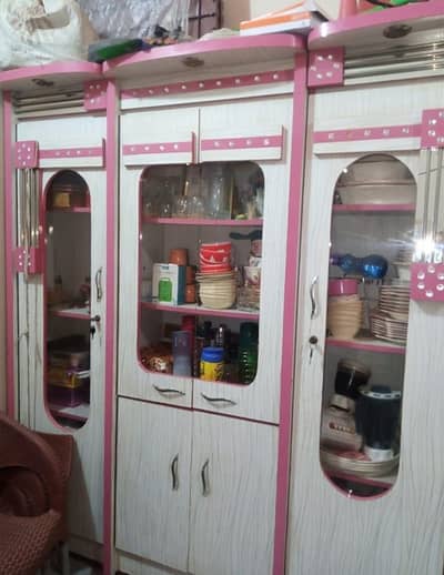 full furniture set pink and white color