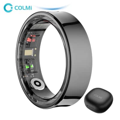 COLMI R09 Smart Ring Men Women with Charging Case, Body Temperature He