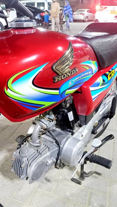 Honda CD70 2024 model Karachi num 1st owner Genuine condition