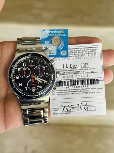 Swatch Irony Swiss Made Men’s Original Chronograph Watch