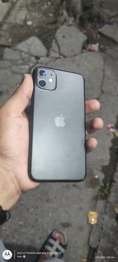 I phone 11 non PTA jv 64 gb water pack good condition with box