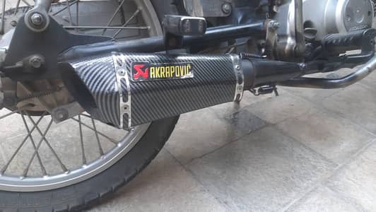 Akrapovic shark exhaust carbon