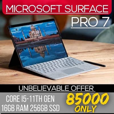 Microsoft Surface Pro 7+ 11th Gen i5 16GB Ram 256GB SSD