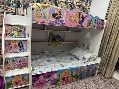 girls themed triple storybed