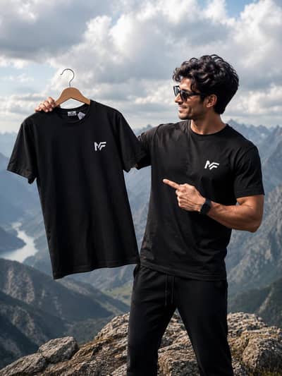 Premium Black Cotton T-shirt  | soft Fabric | Trendy style |