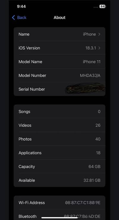 Apple iPhone 11 10/09 cnditio 93 ( MDM mobile urgent sell