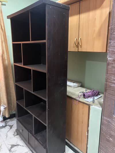 Book shelf (5portion + 2 draws)