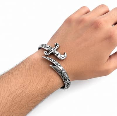 Zulfiqar Kara Bracelet Cuff Openable