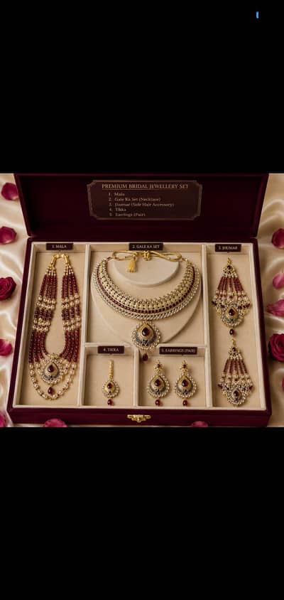 خوبصورت جیولری سیٹ مالا کے ساتھ limited offer 1800 ki bijay 1500 mein