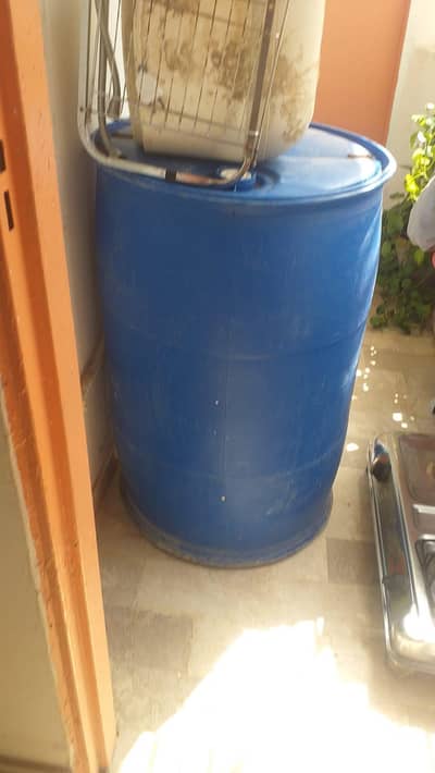 Blue fibre drum