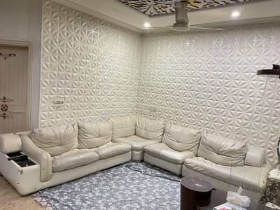 sofa 7 seater colour cream L shaped