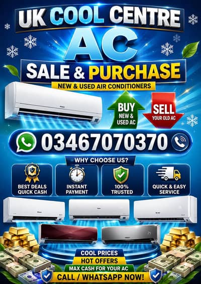 ac sale purchase / we buy all type ac / scrap ac / inverter ac