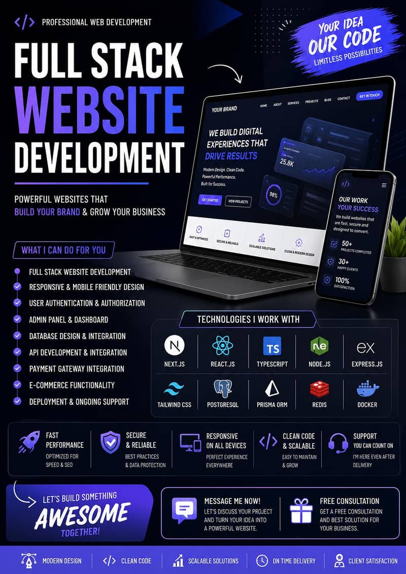 WEBSITE DEVELOPMENT FULL STACK SERVICE 0