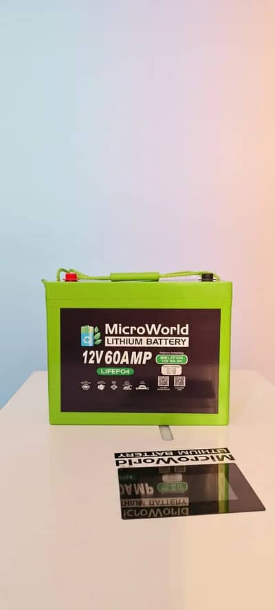 Microworld 12V 60Ah Lithium Battery – Smart Backup by JSE ENERGY