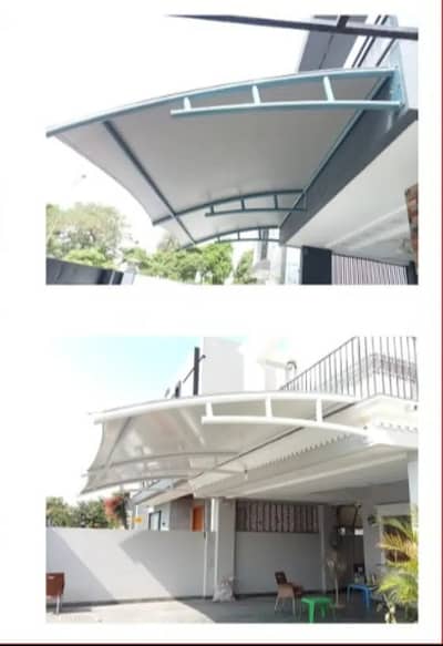 Wall mounted / Porch shade / Pvc tensile fabric / Outdoor garage shed