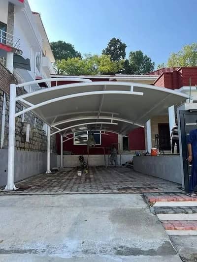 Porch shade - Pvc tensile fabric - Outdoor garage shade - structure