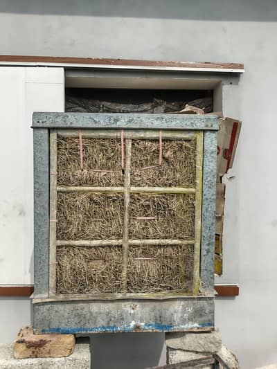 Asia Metal Body Room Cooler with Custom Iron Wheel Stand for Sale