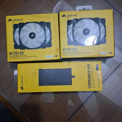 Corsair White fans 120mm + Commander pro