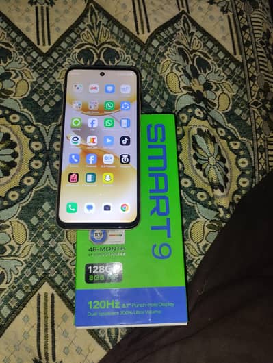 Infinix Smart 9 Ram 4+4GB 128GB Memory Totally Original  Conditon 10/8