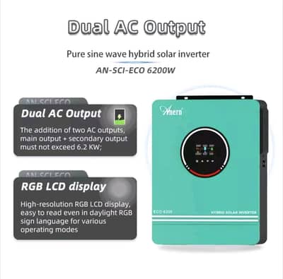 Hybrid inverter dual output